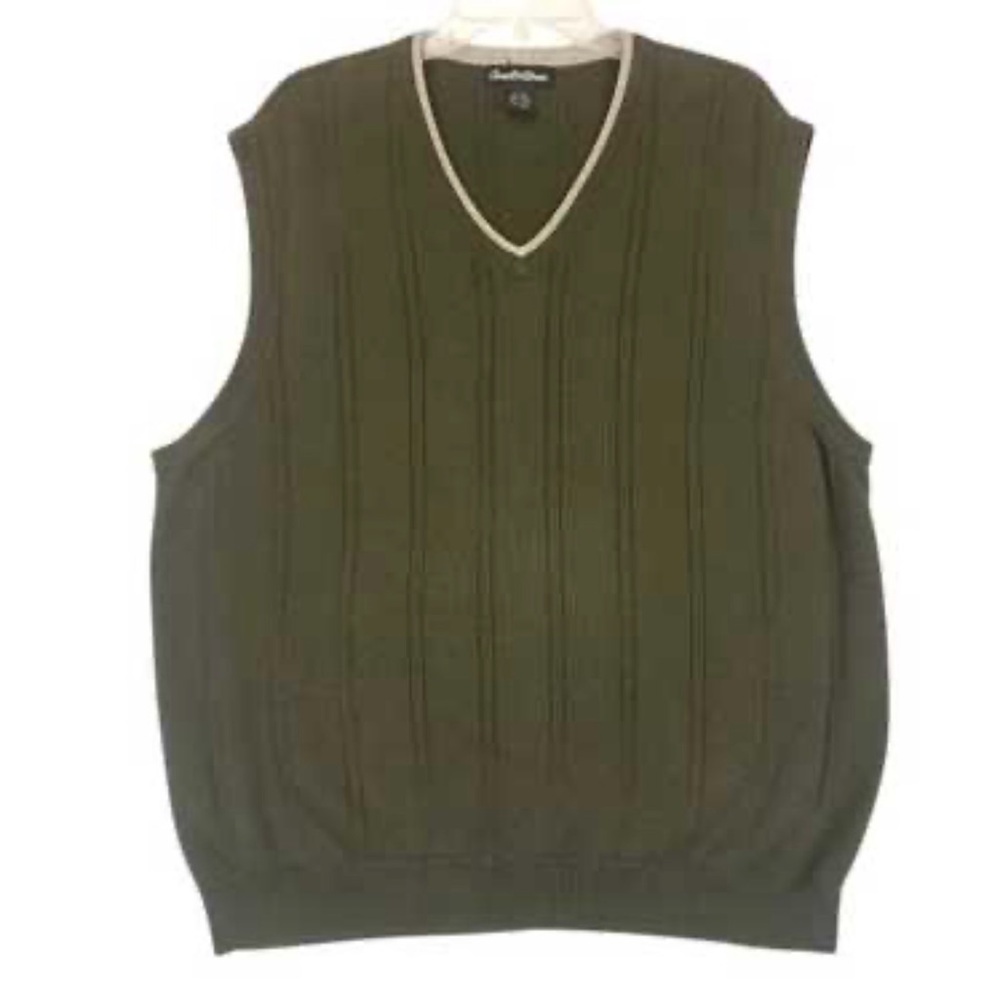 Men’s Olive Green Sweater Vest by Arnold Palmer Sz S